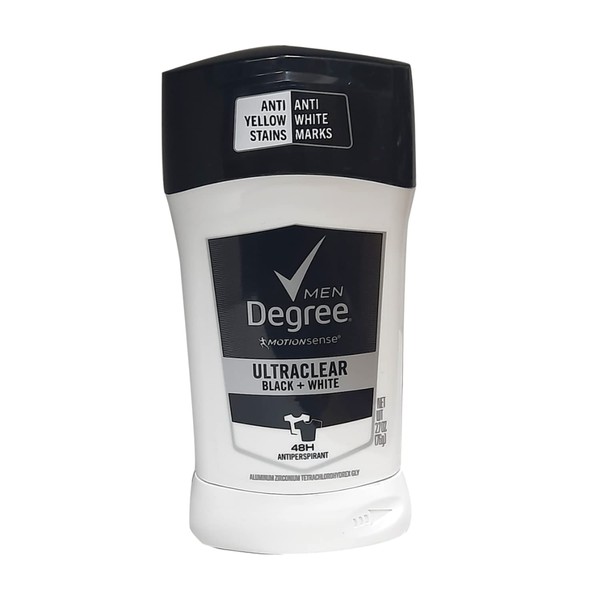 Degree Ultra Clear Black+White Antiperspirant Deodorant Stick 2.7 oz (Pack of 8)