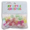 Mini Hard Candy Design Glitter Ornaments - 24 Piece