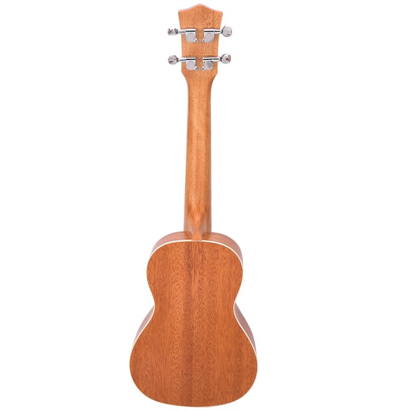 23in Ukulele Brown Mahogany Wood with Bag Capo String Cleaning