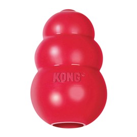 KONG Classic Stuffable Dog Toy - Fetch & Chew Toy for Dogs - Treat-Filling Capabilities & Erratic Bounce for Extended Play Time - Durable Natural Rubber Material - for Small Dogs