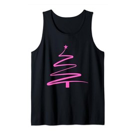 Vintage Luminous Christmas Tree Merry Christmas Women Tank Top