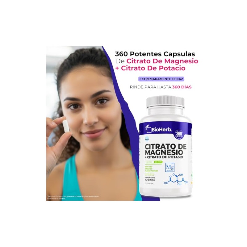 BioHerb® | Citrato de Magnesio + Citrato de Potasio –