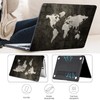 QCzyc Black Map Case Compatible with MacBook Air 13.6 inch