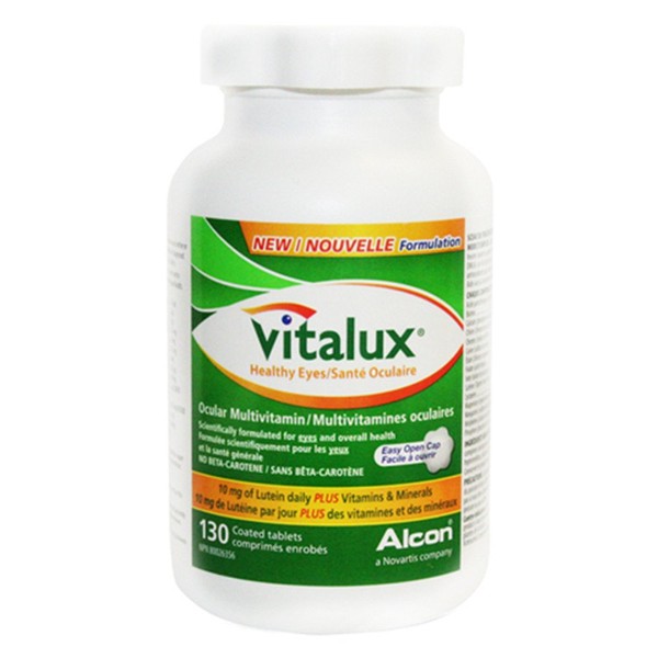 LIJA Vitalux Healthy Eyes Ocular Multivitamin with 5mg of Lutein, 130 Tablets