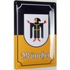 Tin Sign 20 x 30 cm Curved Munich Coat of