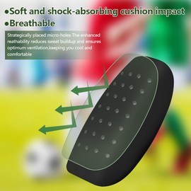 Shin Pads with Optimised Pocket Football Pads Shin Pads for Men/Women/Kids/Children - Sports/Football Shin Pads - Lite/Mini (Black, S)