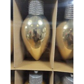 krebs 12In Large Christmas Ornaments Shatterproof Christmas Lught Bulbs Giant 6 Pcs