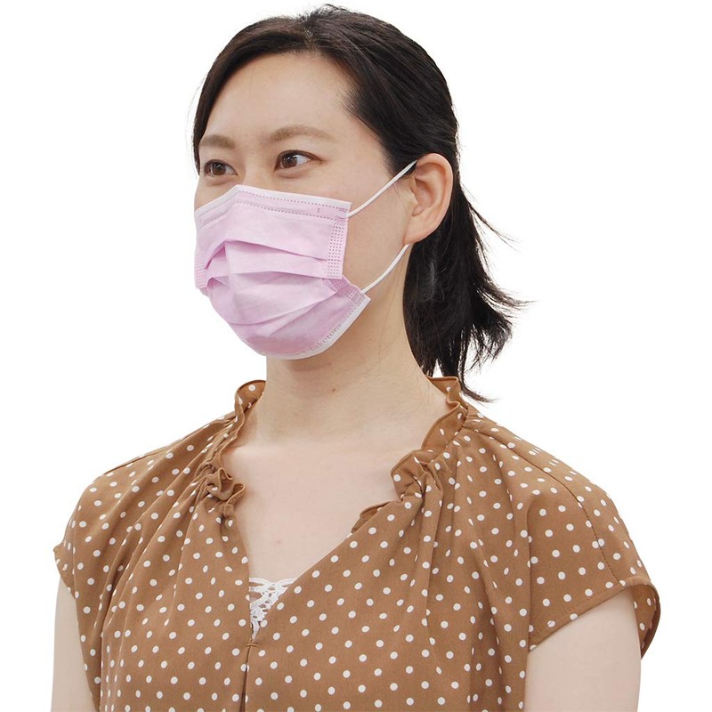 Taketora Surge Mask CP Flammable Nose Bridge Pink, Small, 50