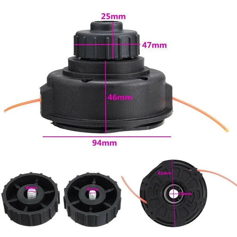 For RYOBI Replacement Bump Feed Spool Head Double-Line Trimmer Head