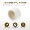 sourcing map 4Pcs PVC Pipe End Cap Fitting, 1" Furniture
