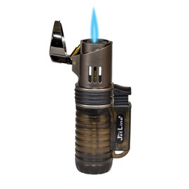 JetLine Pocket Torch Lighter - Single Flame - Charcoal