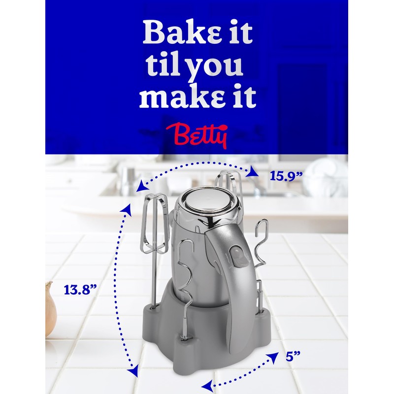 BETTY CROCKER Hand Blender 7 Speed, 250 Watt Electric Mixer