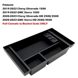 JOJOMARK Center Console Organizer Tray fits for 2019-2022 GMC Sierra/Chevy Silverado 1500 Accessories, 2020-2021 2022 2023 Silverado/Sierra 2500 HD/3500 HD