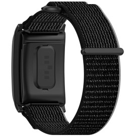 MOTONG Compatible with WHOOP 4.0 Replacement Band - Repalcement Nylon Wrist Strap Band Compatible with WHOOP 4.0(Black + Grey)