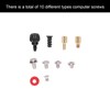 366 Pcs Computer Screw Set Motherboard Standoffs Screw Kit with