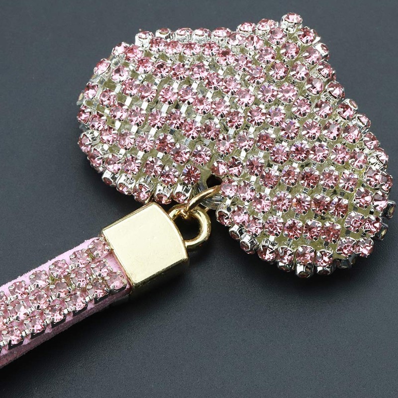 F.ZH Key Chain, Bag Charm, Bag Accessory, Love Charm, Rhinestone,