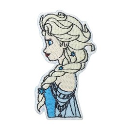 Triple Siblings Princess Embroidered Iron On Patch DIY & Repair Jeans, Jacket, Bag Sew On Emblem, Iron on Patches (Elza)