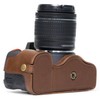 MegaGear MG1171 Ever Ready Leder Kamera Halbtasche mit Trageriemen und