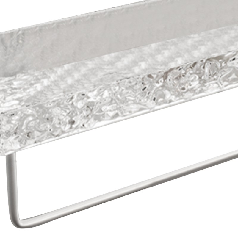 Acrylic Bathroom Shelves Light Luxury Modern Clear Stone Pattern Punch