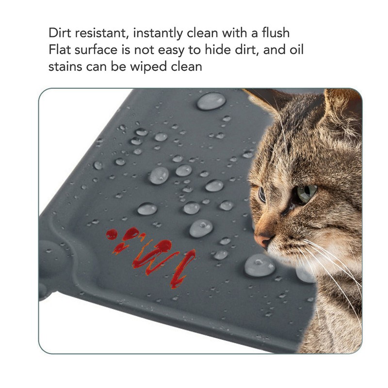 Silicone Pet Placemats Waterproof Slip Resistant Washable Pet Feeding Mat