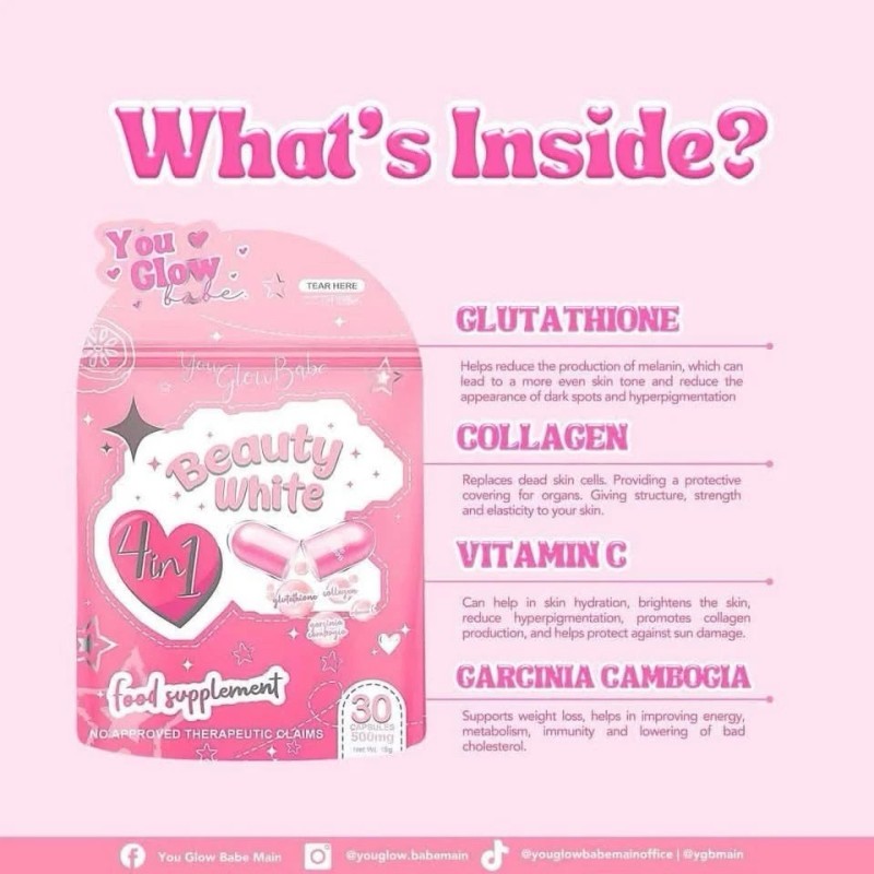 You Glow Babe 2Pack /You Glow Babe BEAUTY WHITE Glutathione