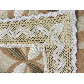 OctoRose ® Chenille Lace Sectional Sofa Throw Covers Furniture Protector Sold by Piece Rather Than Set (Gold, 35x70)