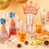 Jacyan 50Pcs Happy New Year Plastic Cups 2024 New Year
