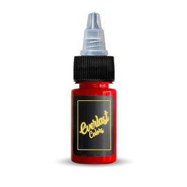 Everlast Tattoo Ink - Premium Organic Tattooing Pigment - Perfect for Outlining or Shading - Crimson Red - 2oz