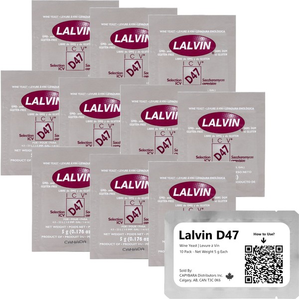 Lalvin D47 Wine Yeast (10 Pack) - Make Wine Cider