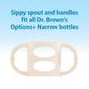 Dr. Brown's Milestones Narrow Sippy Spout Bottle with 100% Silicone,