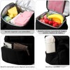 Lonchera Térmica con Doble Compartimento para Hombre Mujer, Bolsa de