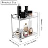 Bathroom Countertop Organizer, 2 Tier Acrylic Tray Vanity Counter Skincare