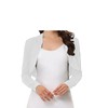 P&R DANCEWEAR LTD Womens Plain Bolero Ruched Long Sleeve Open