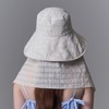 Floppy Sun Hat with Detachable Rayon Neck Drape for Women