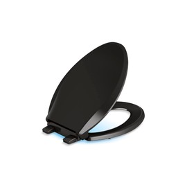 KOHLER CACHET NIGHTLIGHT RL QC EB TOILET SEAT, Ready Latch, Elongated, BLACK