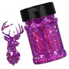 HTVRONT Holographic Chunky Purple Glitter - 100g Glitter for Crafts,