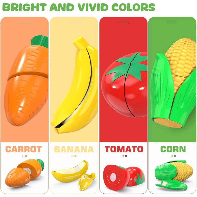 Brand: MOEAWS Cutting Play Food Toys For Kids, Pretend Kitchen
