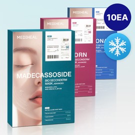 MEDIHEAL Bio Seconderm Mask 10ea - Rose PDRN Bio Seconderm Mask Pore Tightening 10ea