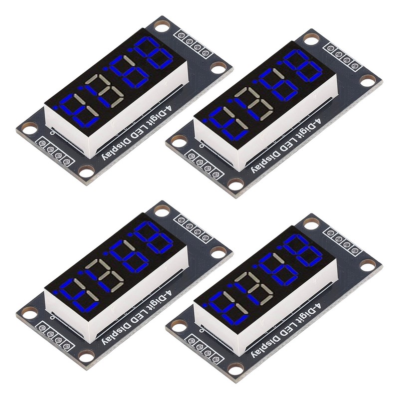 4 Sets Digital Tube Display Module LED 4 Digit 7