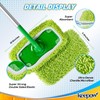 KEEPOW Reusable Microfiber Mop Pads Compatible with Swiffer Sweeper Mop,