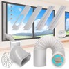 Kerykwan Portable Air Conditioner Window Vent Kit with 5.9” Exhaust