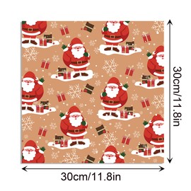 GLKTOPO Double - Sided Christmas Scrapbook Paper Set, 12"x12" Printed Origami Paper, Christmas Eve Pattern Paper Pack Background Craft Papers for DIY Card Making Decoration - 24 Sheets (D-style)