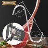 HONSHEN 10" Meat Hooks,8mm Heavy Duty S-Hooks Stainless Steel Meat