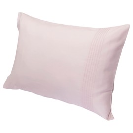 Nishikawa 【西川】 Pillowcase Fits Pillows Sized 24.8 x 16.9 inches (63 x 43 cm), Washable 100% Cotton, Shrink-Resistant, Solid Color, Made in Japan, Pink PJ02005060