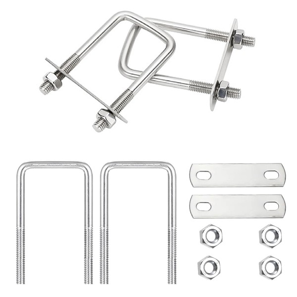 Pack of 4 U-bolts M6 42 x 65 mm, 304