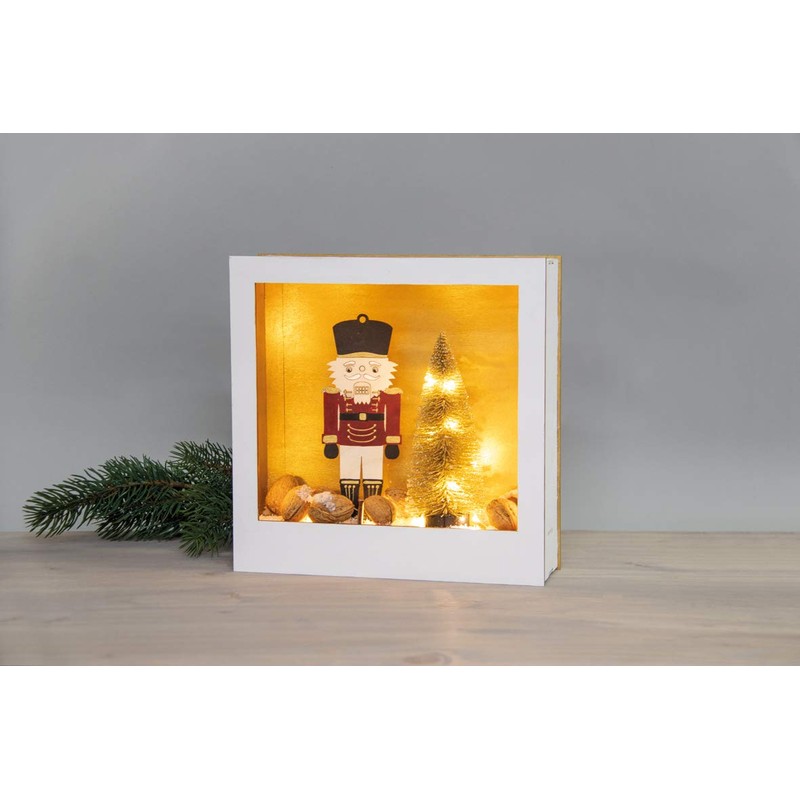 Rayher Wooden Nutcracker FSCMixCred, to Set up, Wood, Natural, 6x16