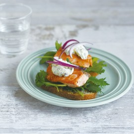 KINTO GLOW Plate, 7.7 inches (195 mm), Light Blue 20918