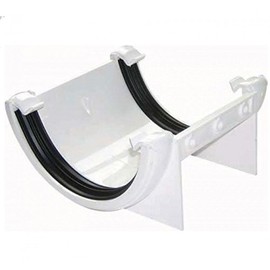 FloPlast White Half Round Gutter Union Bracket 112mm