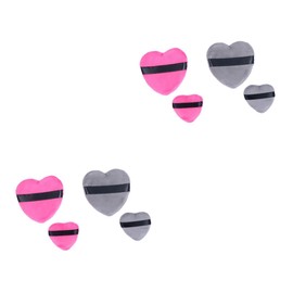 FOMIYES 2sets Makeup Tool Cotton Powder Puff Heart Shaped for Loose Body Mineral Powder for Face Makeup 4pcs*2