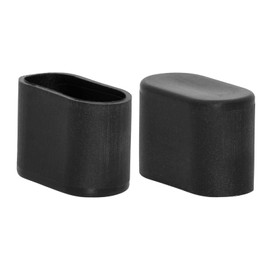 Flyshop 8Pcs Oval Chair Leg Caps PP Hard Plastic Chair Leg Floor Protectors Furniture Table Covers, 5/8" x 1-3/16", 15 x 30mm